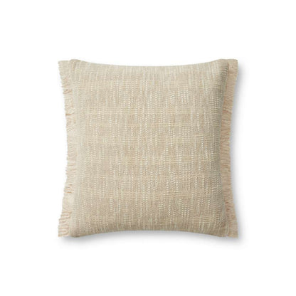 Angela Rose x Loloi - Bella Sand / Natural 18 x 18 Cover Only Pillow - P019PAR0008SANAPIL1 veiw 1