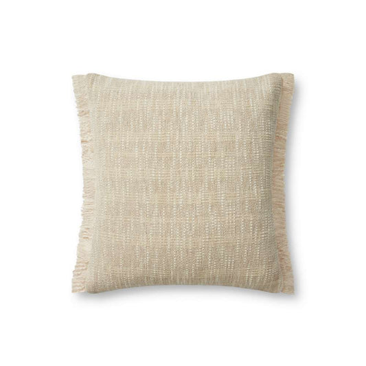 Angela Rose x Loloi - Bella Sand / Natural 18 x 18 Cover Only Pillow - P019PAR0008SANAPIL1 veiw 1