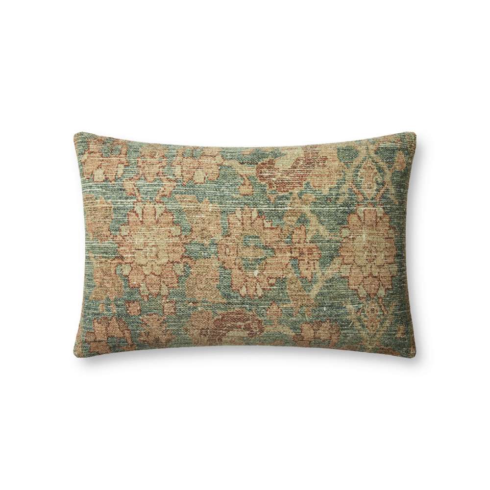 Angela Rose x Loloi - Clay Teal / Terracotta 13 x 21 Cover Only Pillow - P169PAR0002TETCPIL5 veiw 1