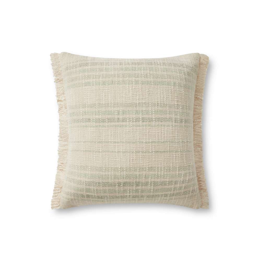 Angela Rose x Loloi - Forrest Ivory / Sage 18 x 18 Cover w/Poly Pillow - PSETPAR0007IVSGPIL1 veiw 1