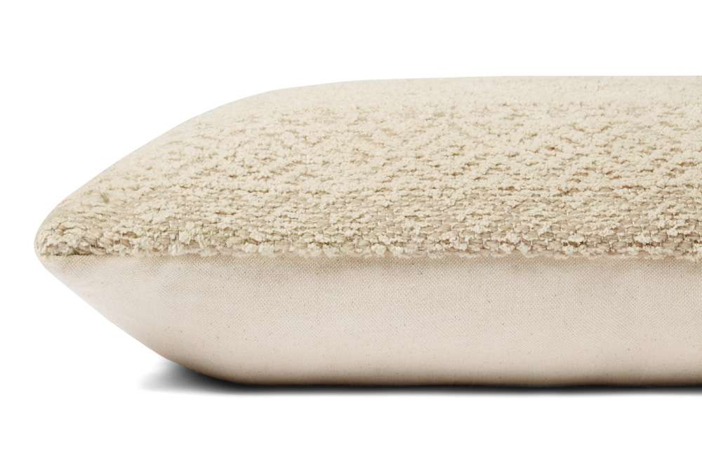 Angela Rose x Loloi - Henderson Sand / Ivory 13 x 21 Cover w/Poly Pillow - PSETPAR0010SAIVPIL5 veiw 3