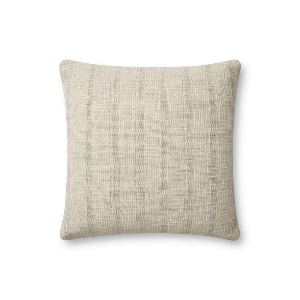 Angela Rose x Loloi - Joshua Ivory / Grey 18 x 18 Cover Only Pillow - P019PAR0006IVGYPIL1 veiw 1