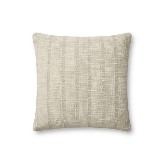 Angela Rose x Loloi - Joshua Ivory / Grey 18 x 18 Cover w/Down Pillow - DSETPAR0006IVGYPIL1 veiw 1