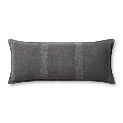 Angela Rose x Loloi - Nadine PAR0021 Slate 13 x 35 Cover w/Down Pillow - DSETPAR0021SL00PI29 veiw 1