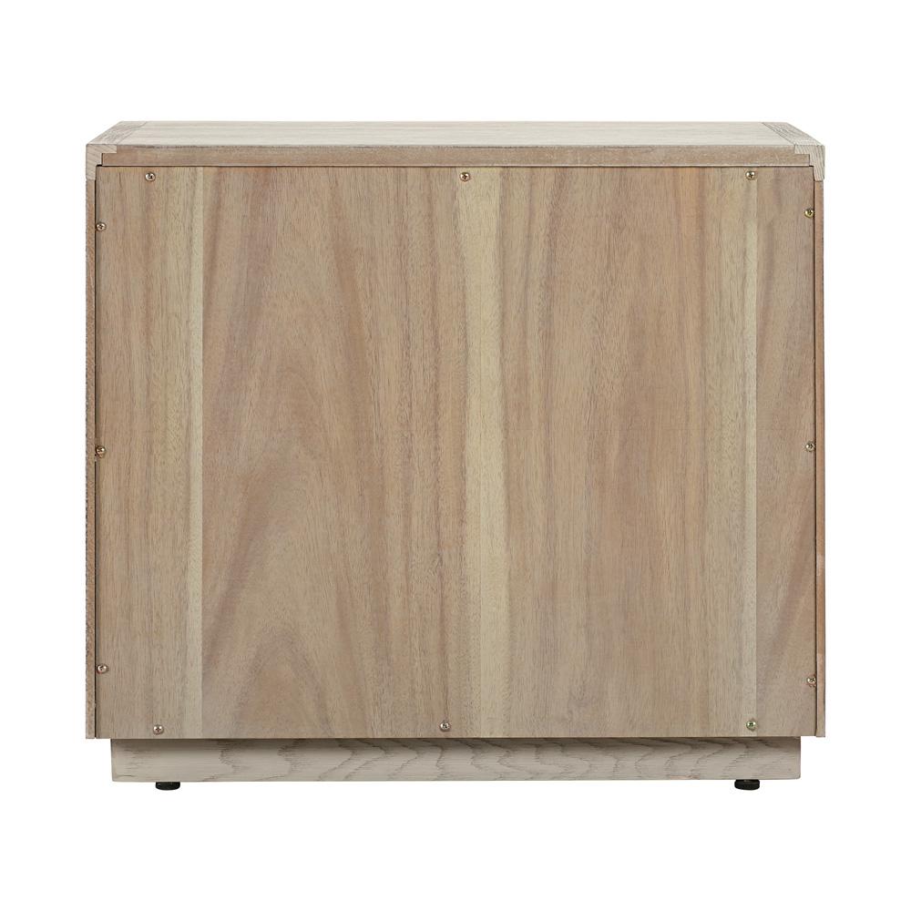 Armen Living - Abbey 2 Drawer Nightstand in Grey Oak Wood - LCAJLAGR veiw 4