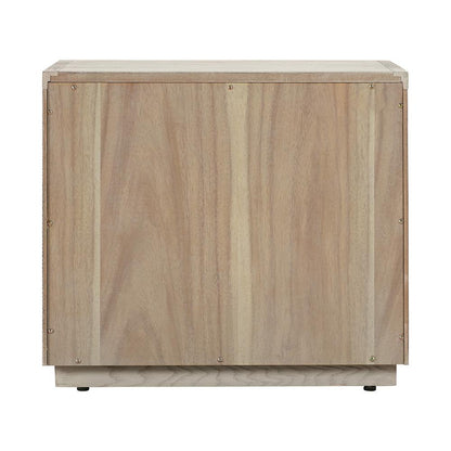 Armen Living - Abbey 2 Drawer Nightstand in Grey Oak Wood - LCAJLAGR veiw 4