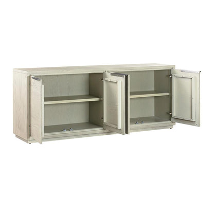Armen Living - Abbey 4 Door Sideboard Buffet in Grey Oak Wood - LCAJBUGR veiw 3