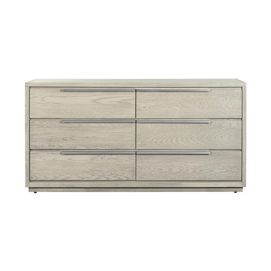 Armen Living - Abbey 6 Drawer Dresser in Grey Oak Wood - LCAJDRGR view 1