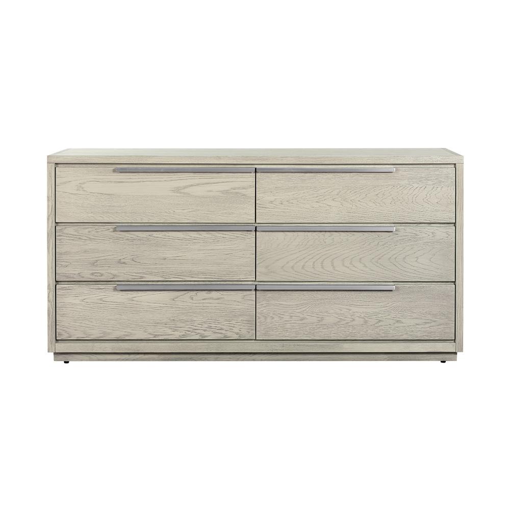 Armen Living - Abbey 6 Drawer Dresser in Grey Oak Wood - LCAJDRGR veiw 1