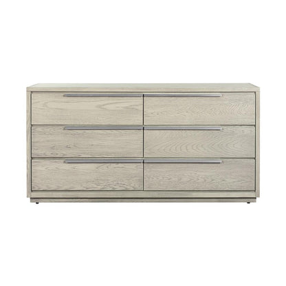 Armen Living - Abbey 6 Drawer Dresser in Grey Oak Wood - LCAJDRGR veiw 1