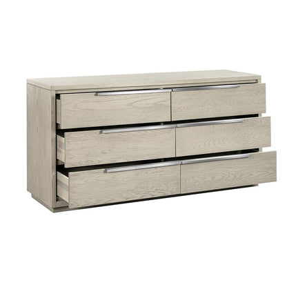 Armen Living - Abbey 6 Drawer Dresser in Grey Oak Wood - LCAJDRGR veiw 3