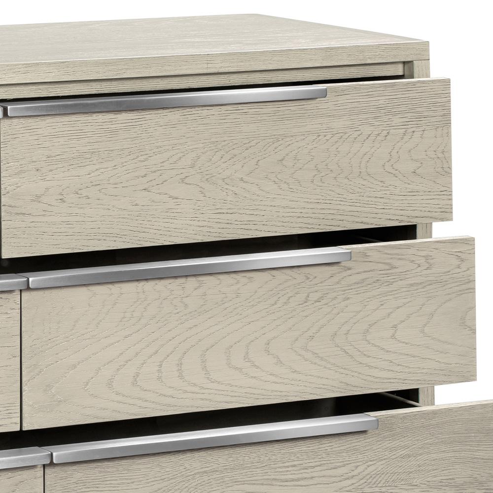 Armen Living - Abbey 6 Drawer Dresser in Grey Oak Wood - LCAJDRGR veiw 6