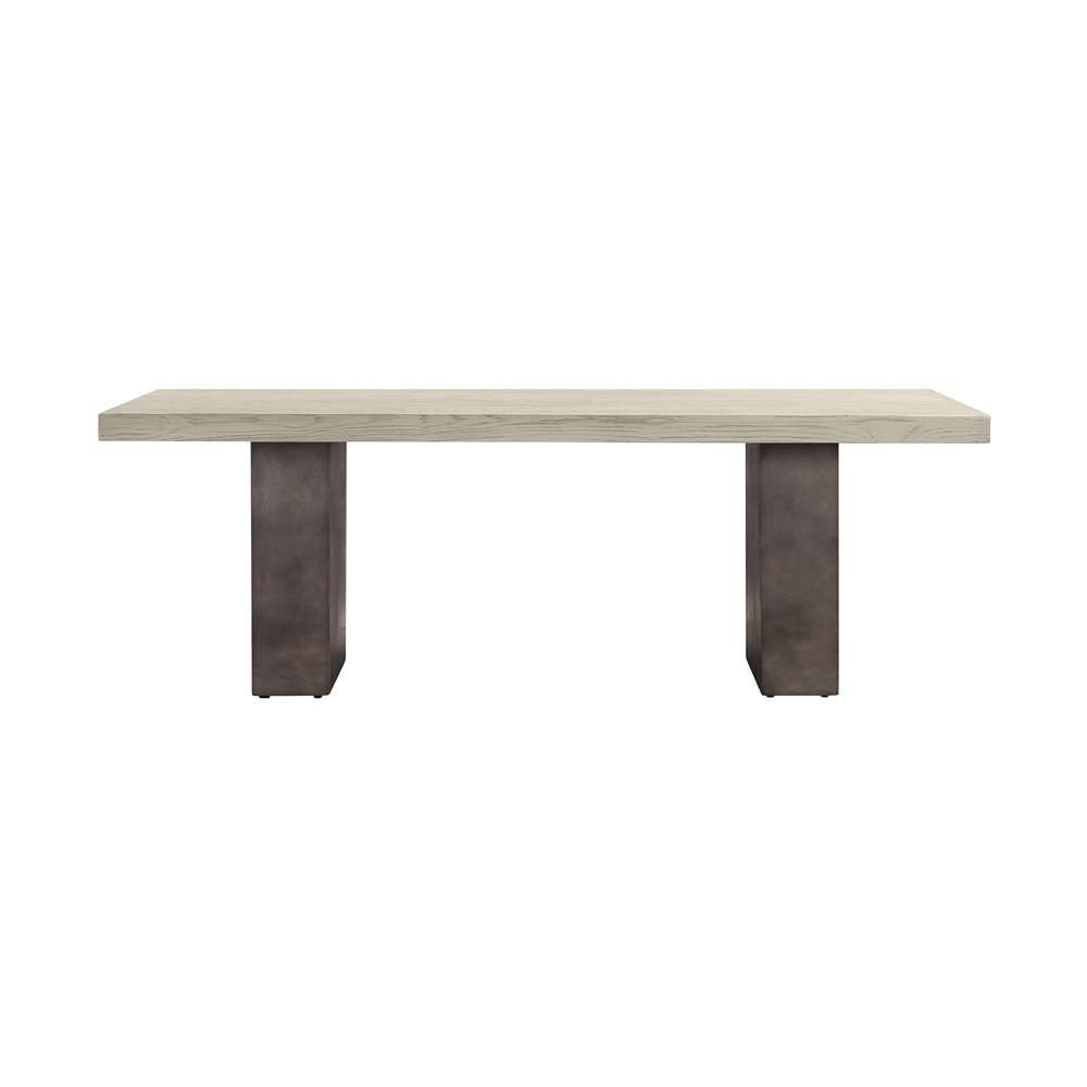 Armen Living - Abbey Concrete and Grey Oak Wood Coffee Table - LCAJCOGR veiw 1