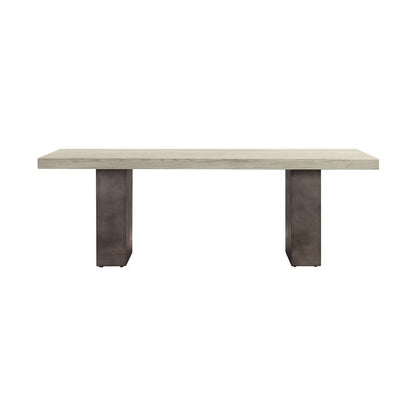 Armen Living - Abbey Concrete and Grey Oak Wood Coffee Table - LCAJCOGR veiw 1