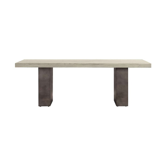 Armen Living - Abbey Concrete and Grey Oak Wood Coffee Table - LCAJCOGR veiw 1