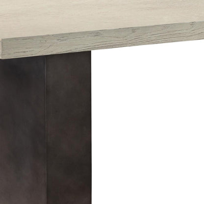 Armen Living - Abbey Concrete and Grey Oak Wood Coffee Table - LCAJCOGR veiw 2