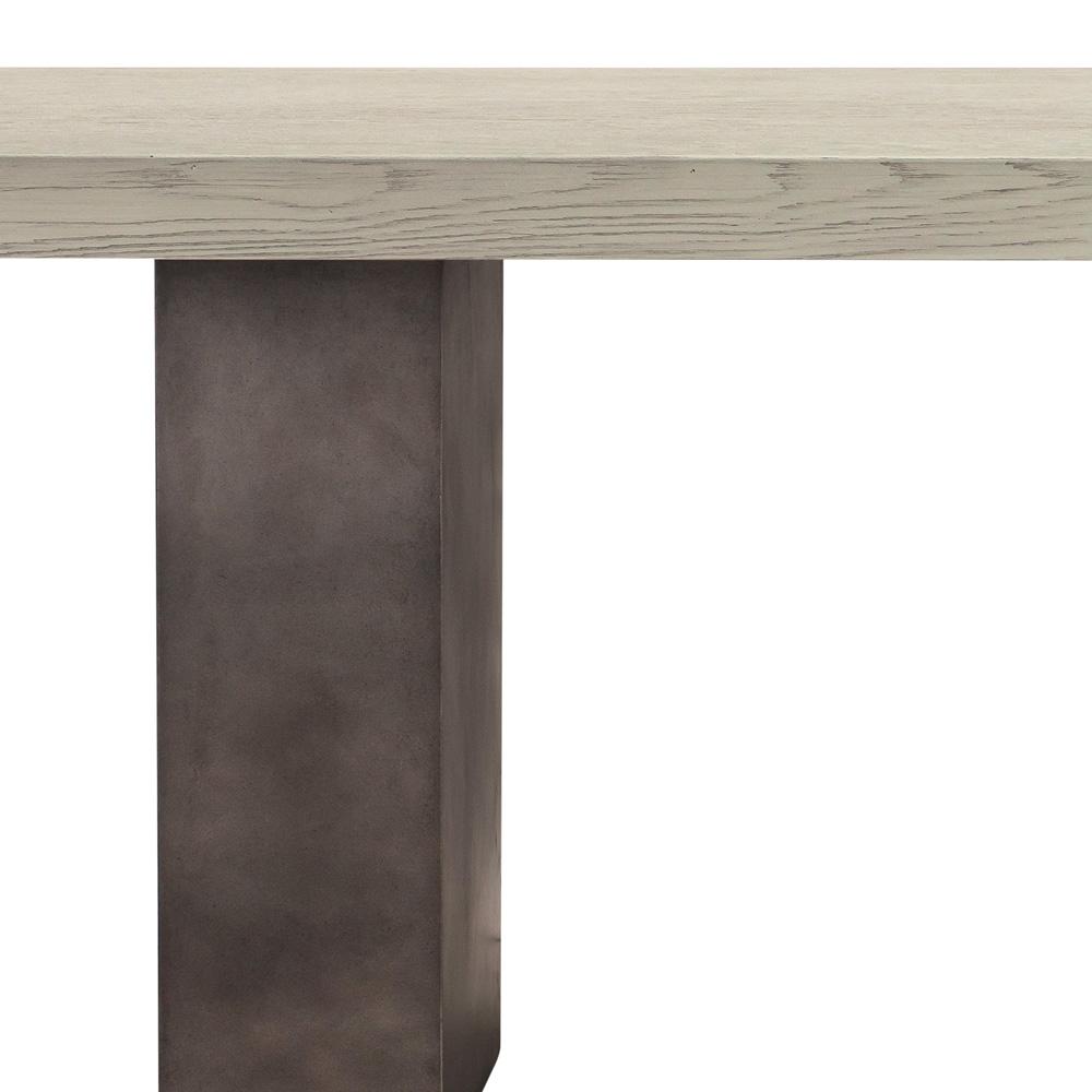 Armen Living - Abbey Concrete and Grey Oak Wood Coffee Table - LCAJCOGR veiw 8
