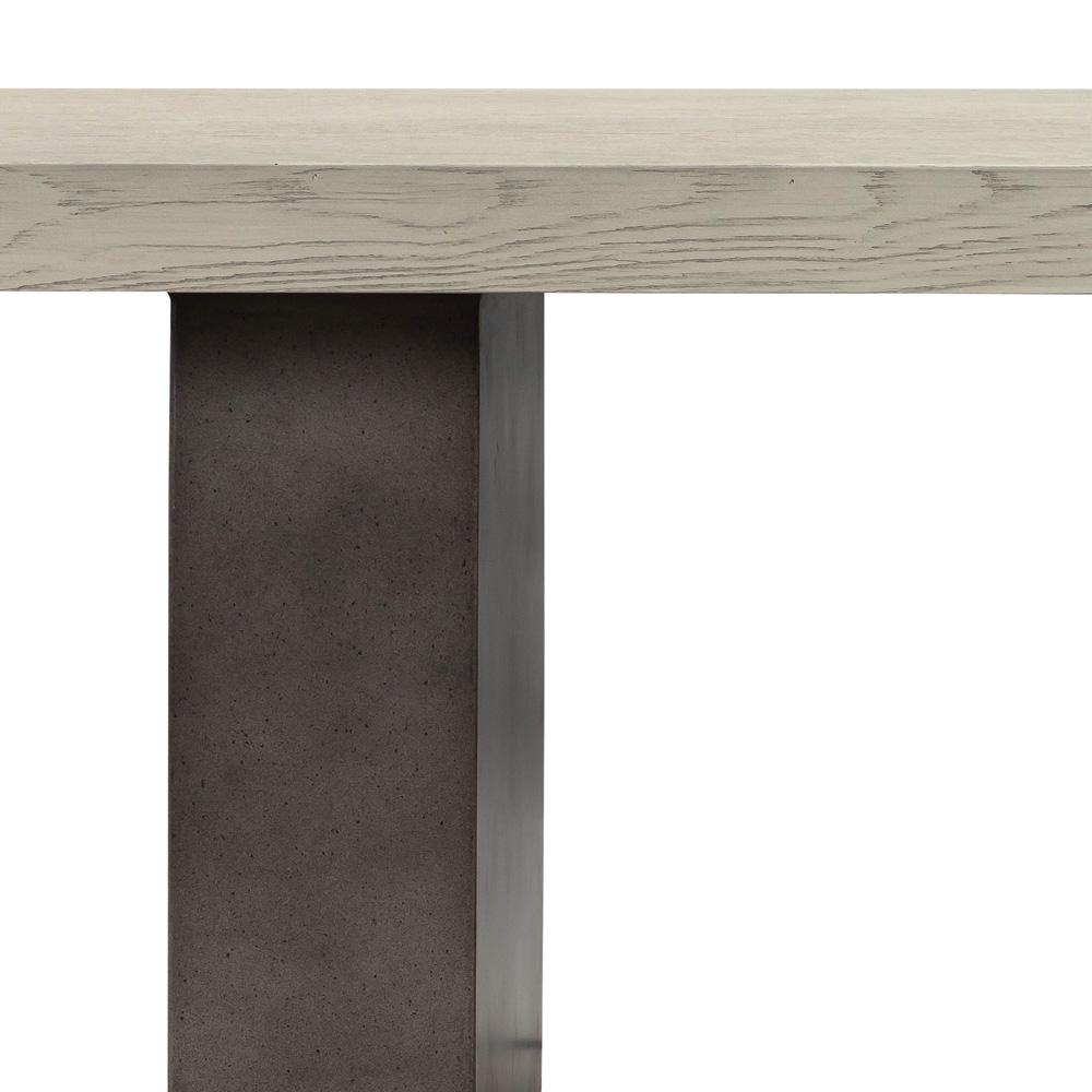 Armen Living - Abbey Concrete and Grey Oak Wood Dining Table - LCAJDIGR veiw 8