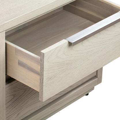 Armen Living - Abbey Queen 4 Piece Bedroom Set in Grey Oak Wood - SETAJBDGRQN4A veiw 7