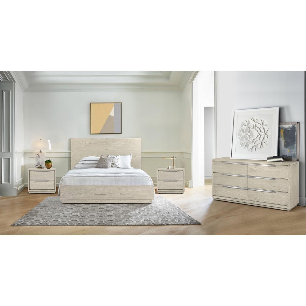 Armen Living - Abbey Queen Platform Bed Frame in Grey Oak Wood - LCAJBDGRQN veiw 7