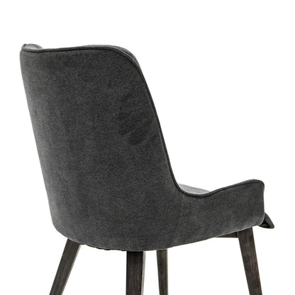 Armen Living - Alana Charcoal Upholstered Dining Chair (Set of 2) - LCALCHTGCH_CLOSEOUT veiw 4