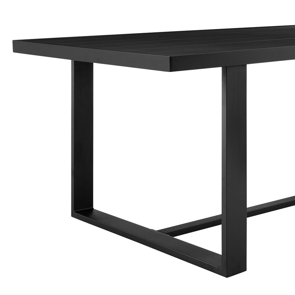 Armen Living - Alegria Outdoor Patio Dining Table in Aluminum - LCAFDIBL veiw 3