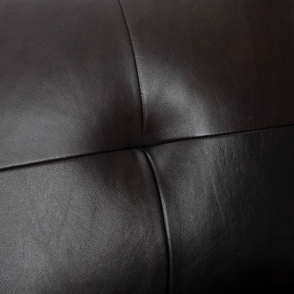 Armen Living - Almafi 82in Brown Leather Sofa - LCAF3BRN veiw 6