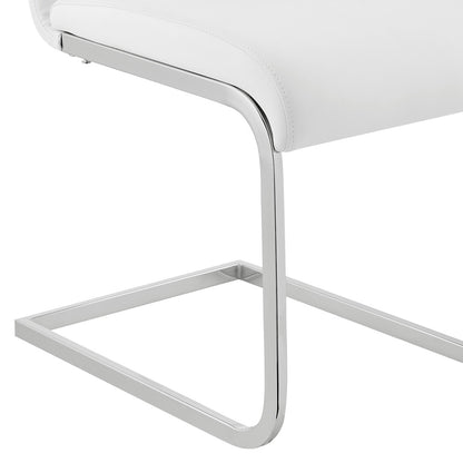 Armen Living - Amanda 5 Piece White Rectangular Dining Set - SETAMDI5WH veiw 6