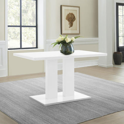 Armen Living - Amanda Dining Table - LCAMDIWHTO veiw 5