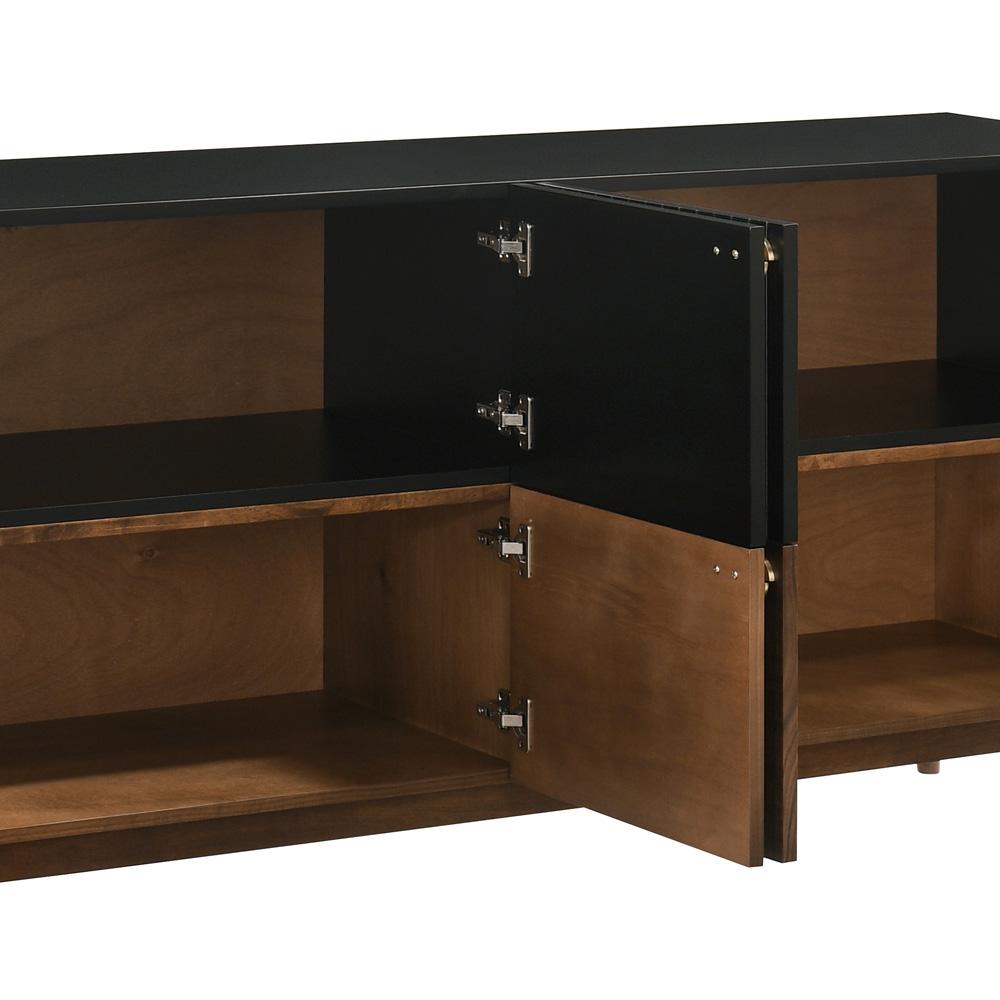 Armen Living - Amigo Black Veneer and Walnut Wood Buffet - LCAGBUWA veiw 7