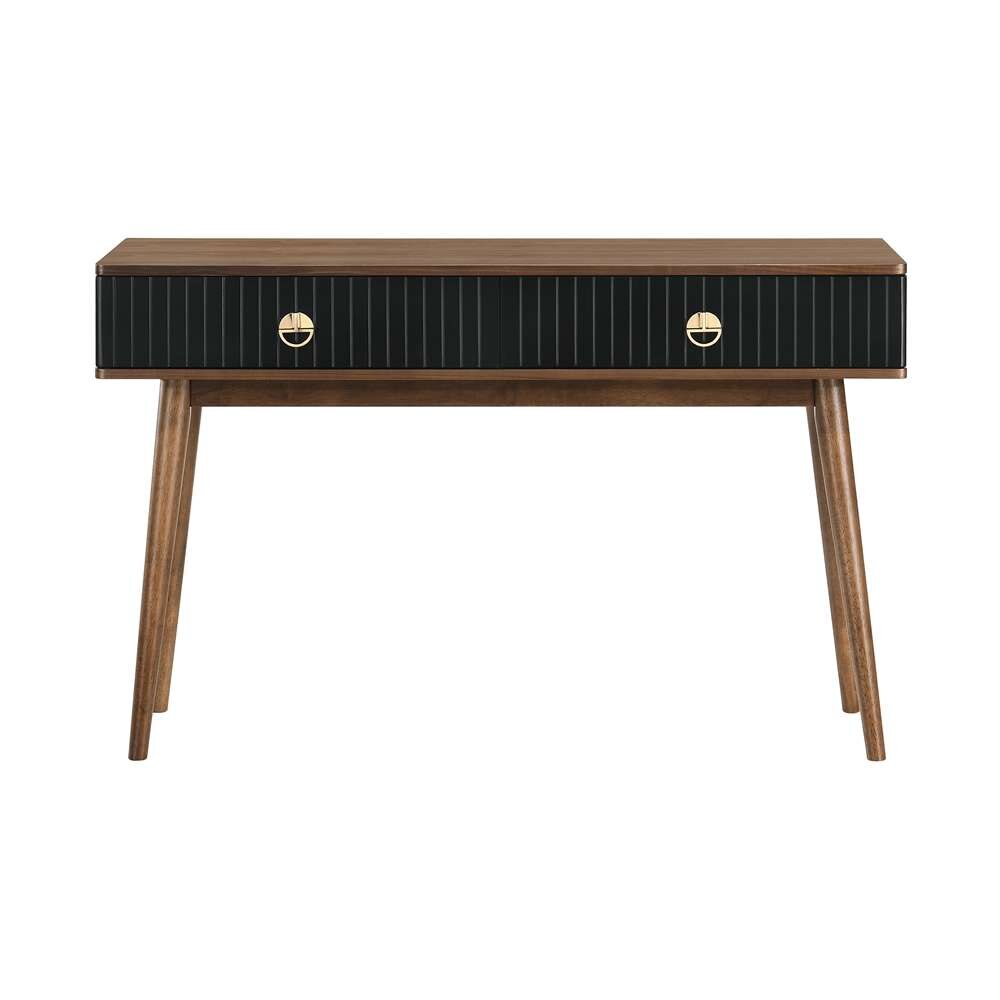 Armen Living - Amigo Black Veneer and Walnut Wood Console Table - LCAGCNWA veiw 1