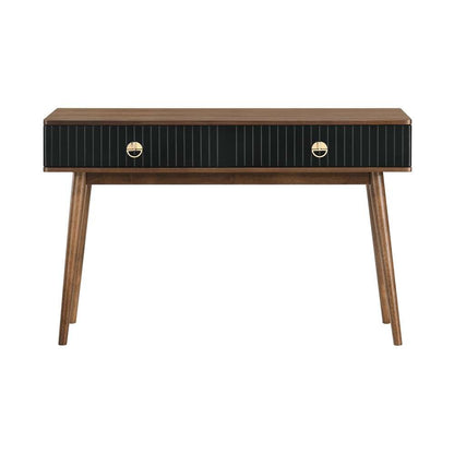 Armen Living - Amigo Black Veneer and Walnut Wood Console Table - LCAGCNWA veiw 1