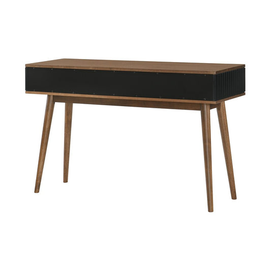 Armen Living - Amigo Black Veneer and Walnut Wood Console Table - LCAGCNWA veiw 2