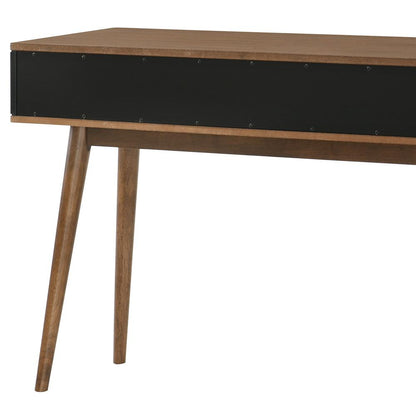 Armen Living - Amigo Black Veneer and Walnut Wood Console Table - LCAGCNWA veiw 4