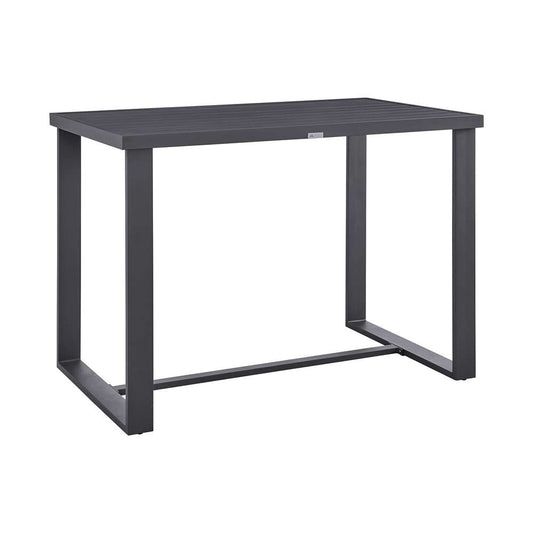 Armen Living - Argiope Outdoor Patio Bar Height Dining Table in Aluminum - 840254332980 veiw 2