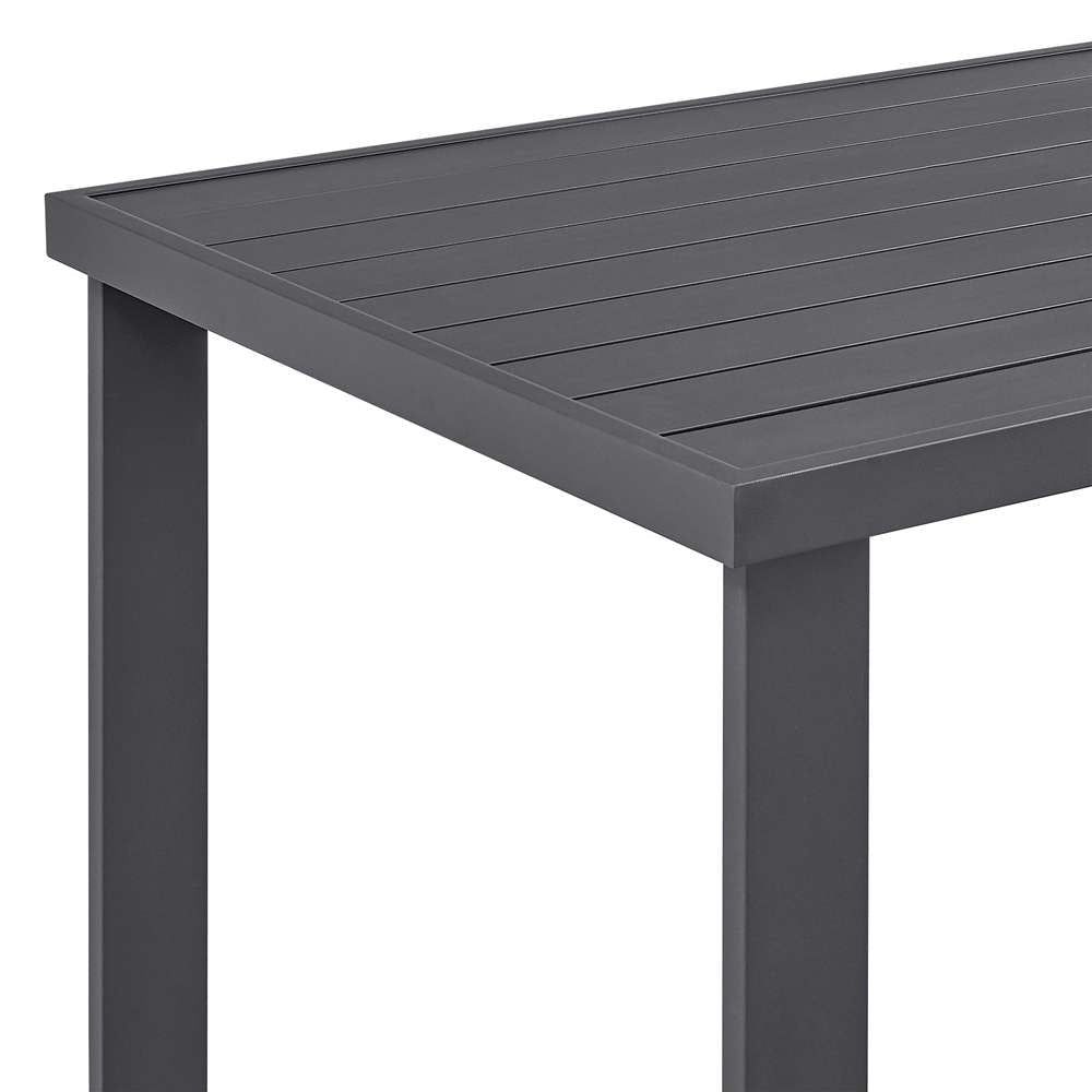 Armen Living - Argiope Outdoor Patio Bar Height Dining Table in Aluminum - 840254332980 veiw 3