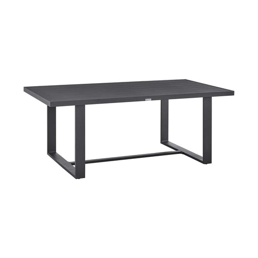 Armen Living - Argiope Outdoor Patio Dining Table in Aluminum - 840254333000 veiw 2