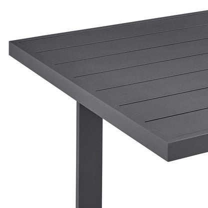 Armen Living - Argiope Outdoor Patio Dining Table in Aluminum - 840254333000 veiw 3