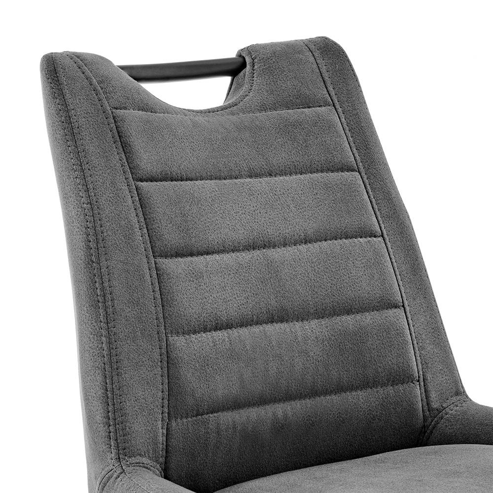Armen Living - Arizona 30in Bar Height Bar Stool in Charcoal Fabric and Black Finish - LCAZBACH30_CLOSEOUT veiw 6