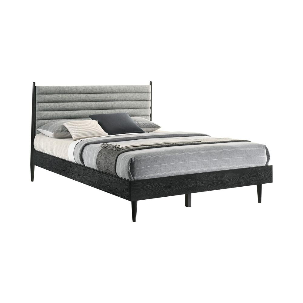 Armen Living - Artemio Queen Platform Wood Bed Frame in Black Finish - LCARBDQNBLK view 1