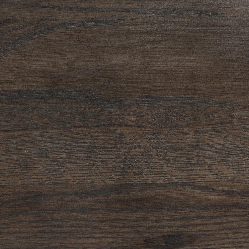 Armen Living - Astoria 4 Piece Queen Bedroom Set in Oak with Black Faux Leather  - SETAHBDQN4A veiw 8