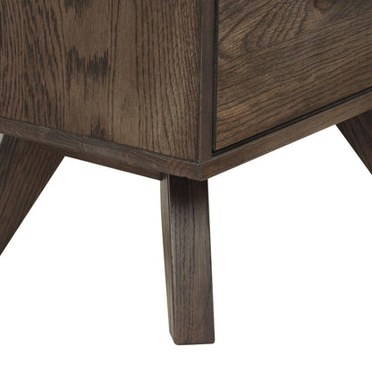 Armen Living - Astoria Oak 2 Drawer Nightstand - LCAHLADG veiw 8