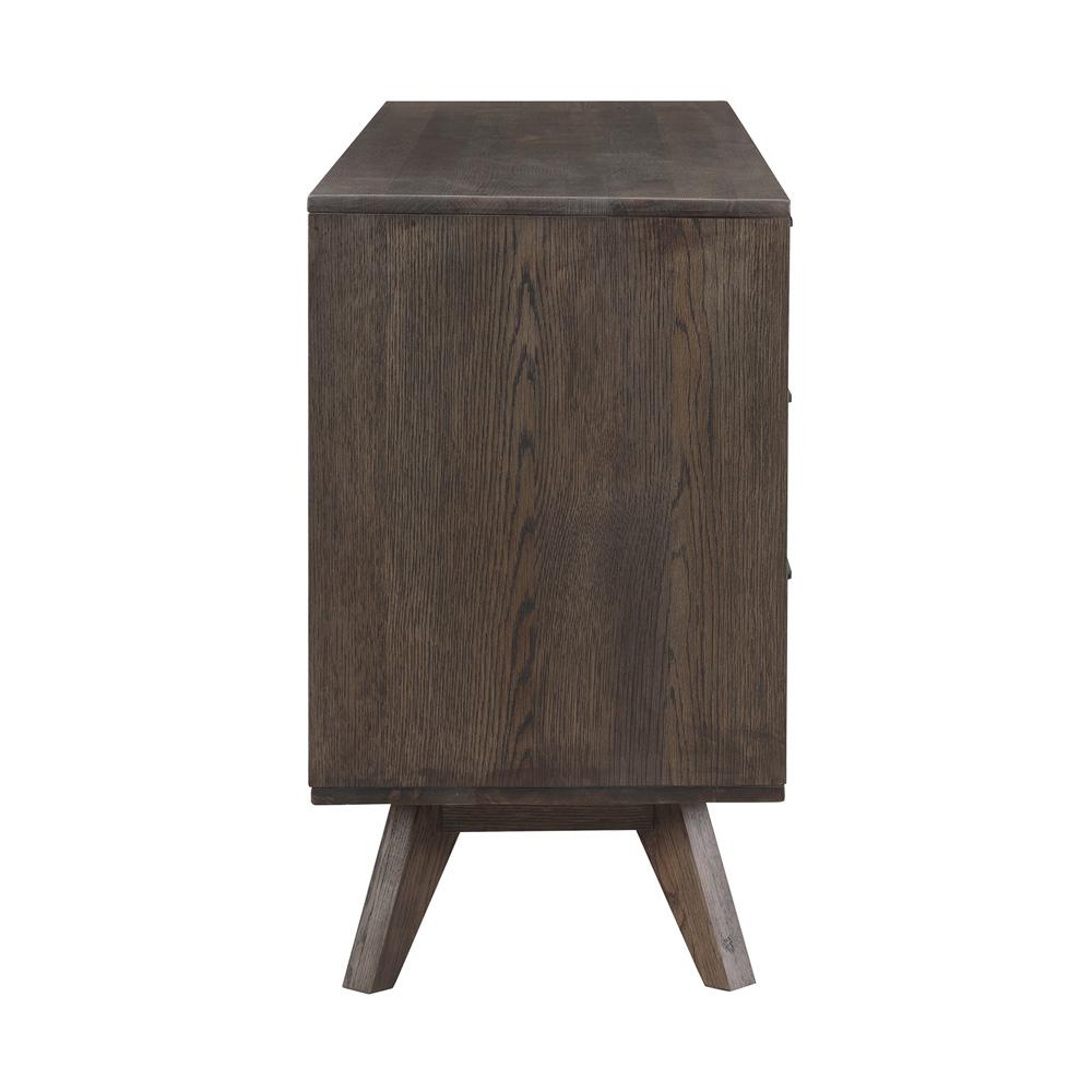 Armen Living - Astoria Oak Dresser for Bedroom with 6 Drawers - LCAHDRDG veiw 4
