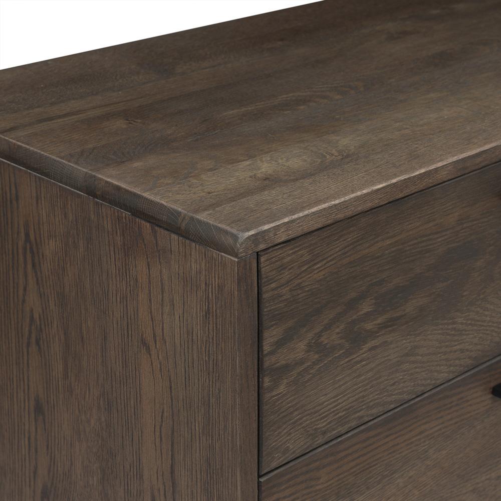 Armen Living - Astoria Oak Dresser for Bedroom with 6 Drawers - LCAHDRDG veiw 7