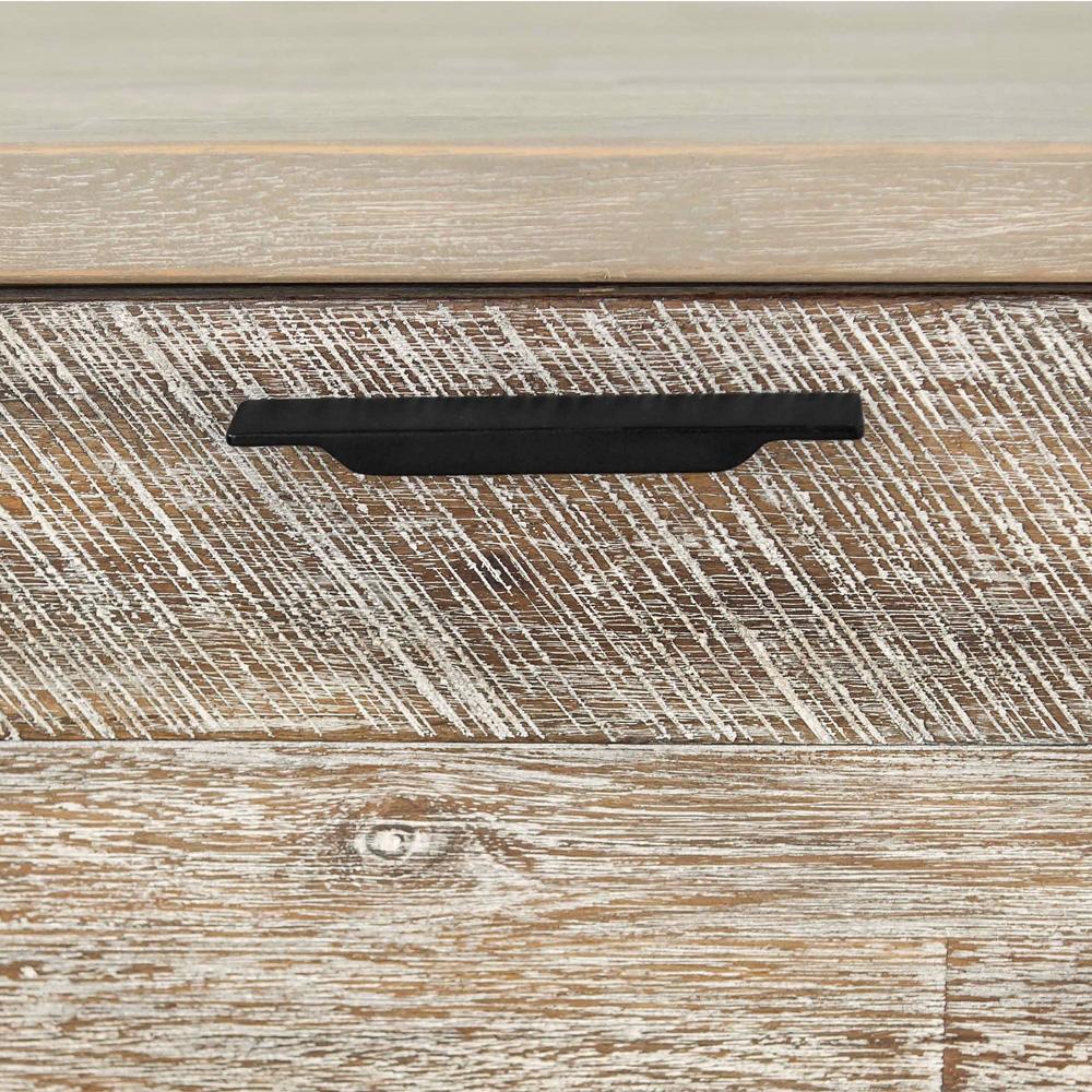 Armen Living - Bridges 4 Drawer Desk in Two Tone Acacia Wood - LCBRDEGR veiw 4