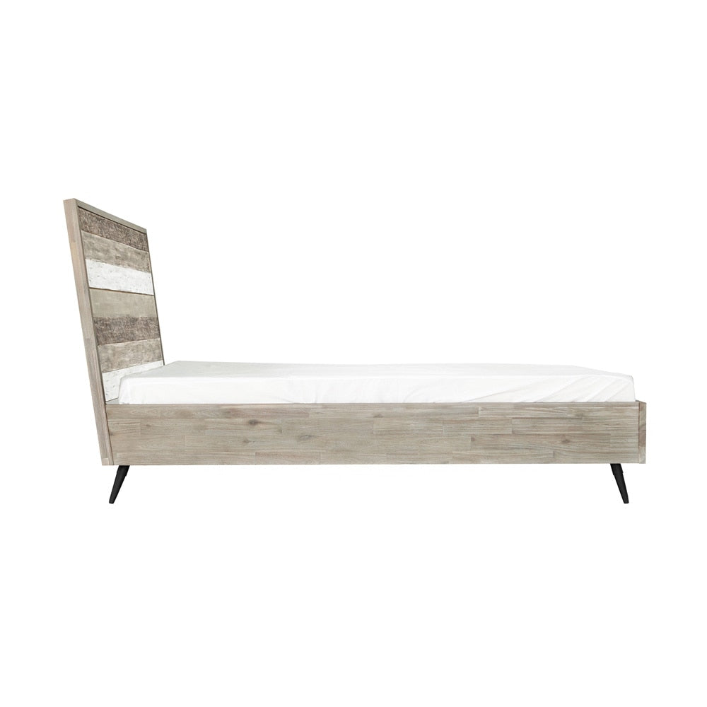 Armen Living - Bridges King Platform Bed in Two Tone Acacia Wood - LCBRBDGRKG veiw 3