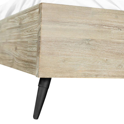 Armen Living - Bridges King Platform Bed in Two Tone Acacia Wood - LCBRBDGRKG veiw 5