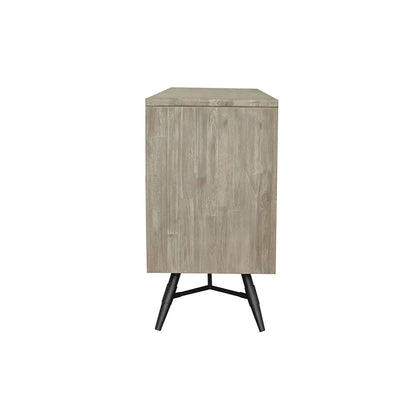Armen Living - Bridges Sideboard Buffet Cabinet in Two Tone Acacia Wood - LCBRBUGR view 3