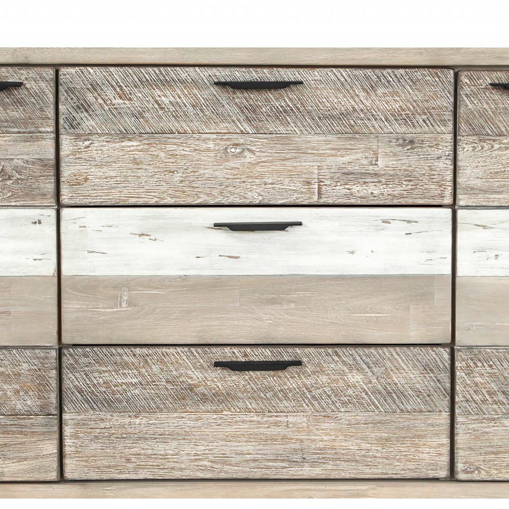 Armen Living - Bridges Sideboard Buffet Cabinet in Two Tone Acacia Wood - LCBRBUGR veiw 4
