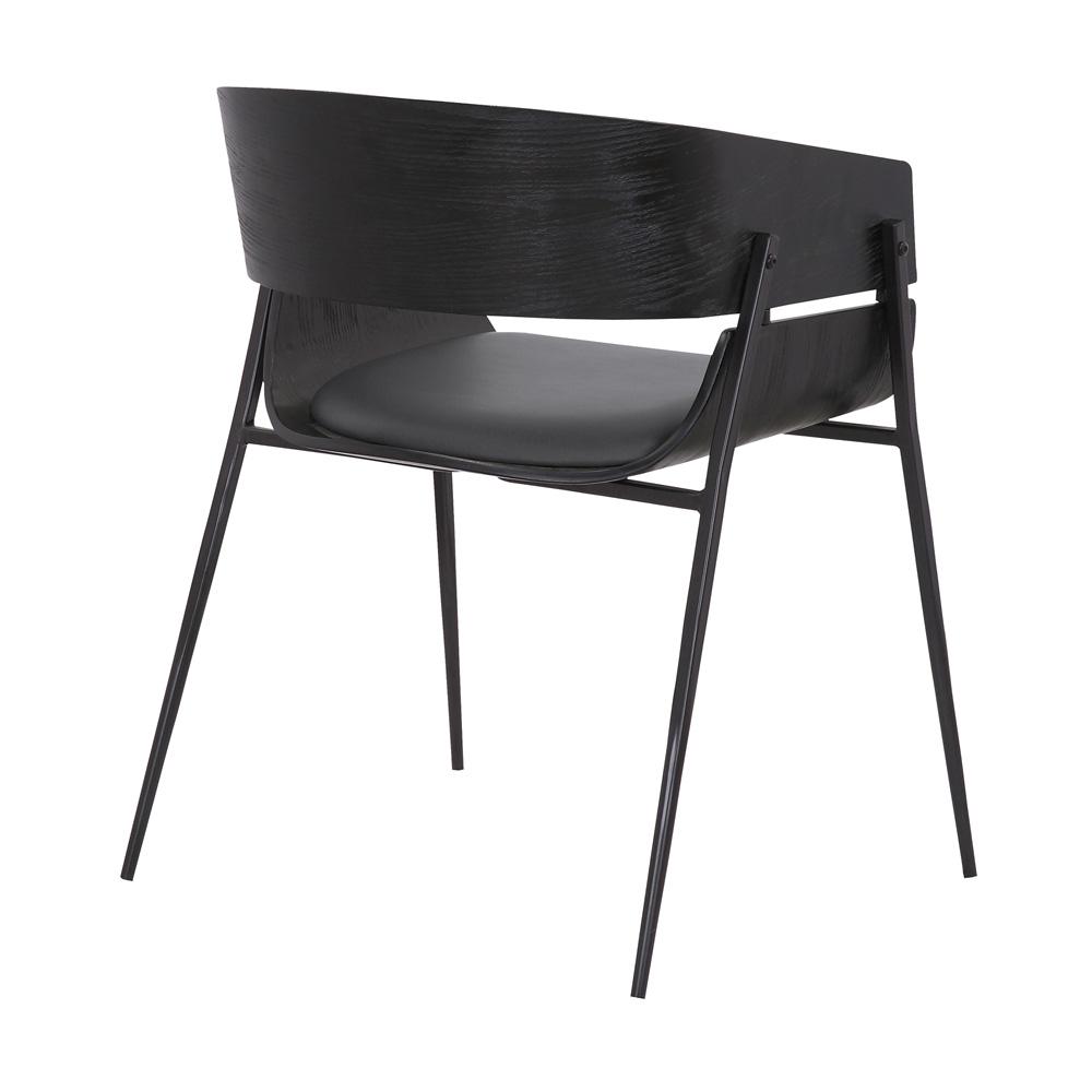 Armen Living - Bronte Wood and Metal Contemporary Dining Room Chairs (Set of 2) - LCBRSIBLGR veiw 5